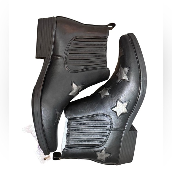 SEVEN7 Rockstar Faux Leather Booties 10 Black $69 Retail, NIB - Picture 7 of 15